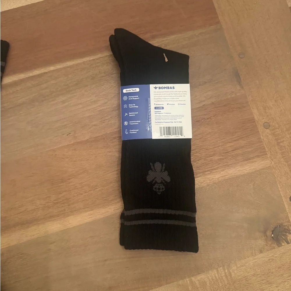 Bombas Dark Casual Socks Men's Women's